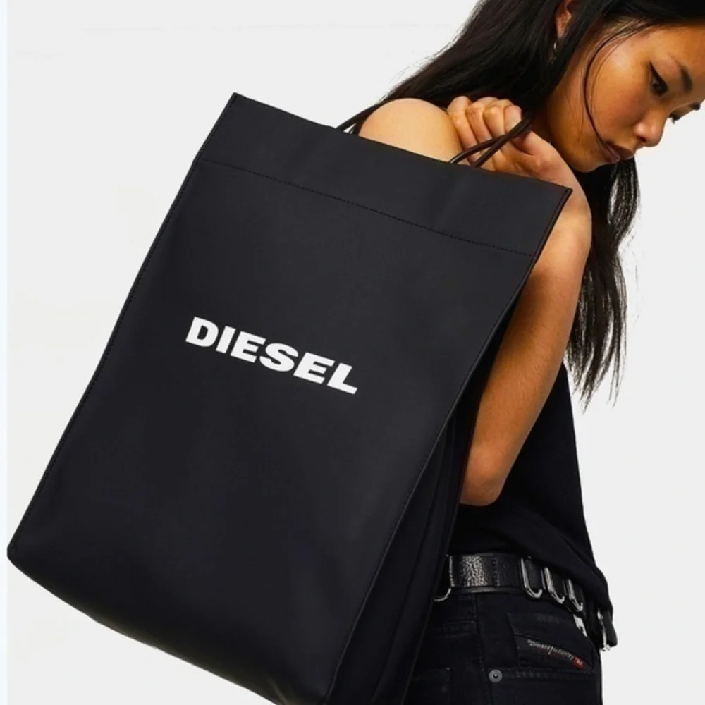 Diesel Sakettino Bag unisex travel with long strap coated crossbody tote - Picture 1 of 10